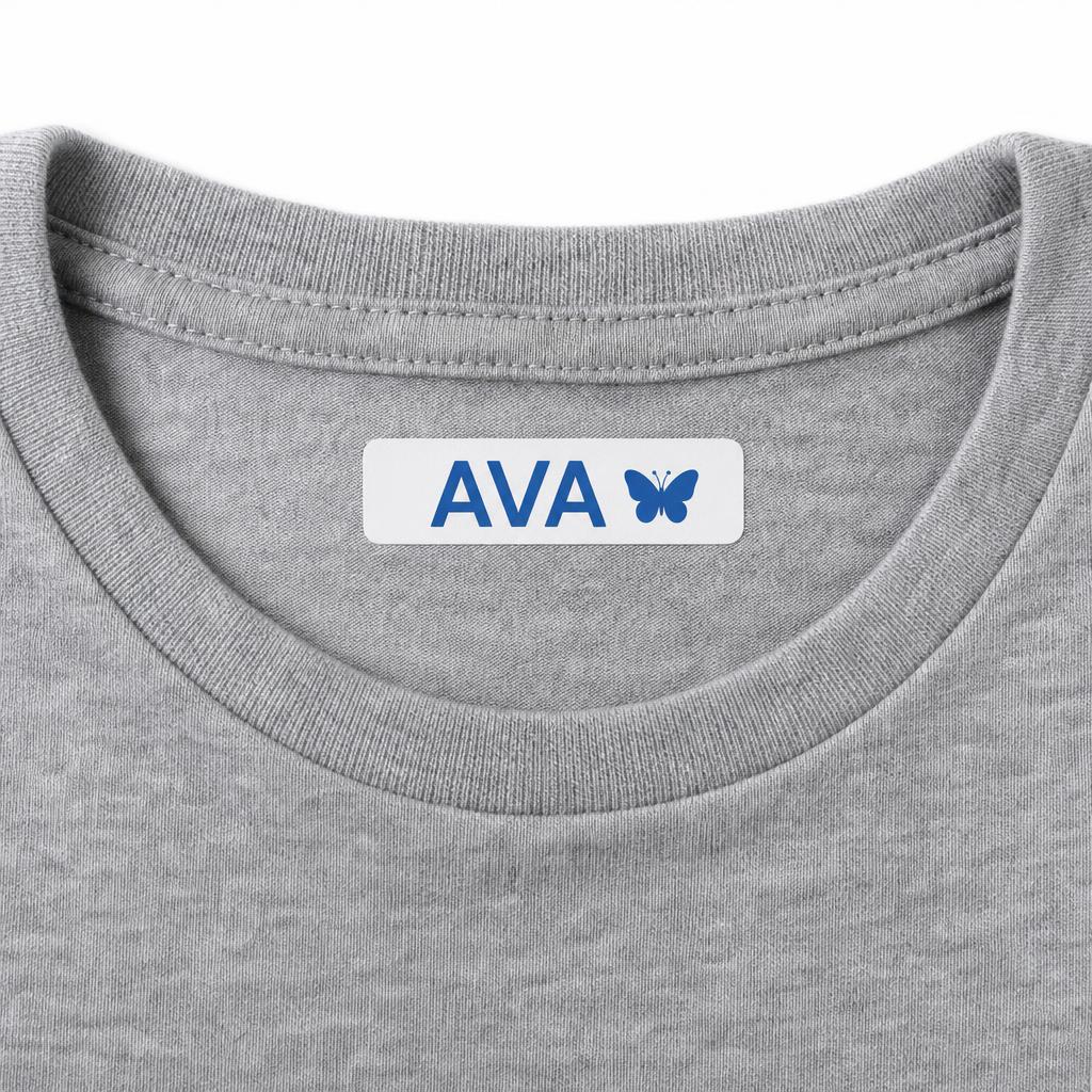 Iron-On Name Labels — General Clothes (10 labels)
