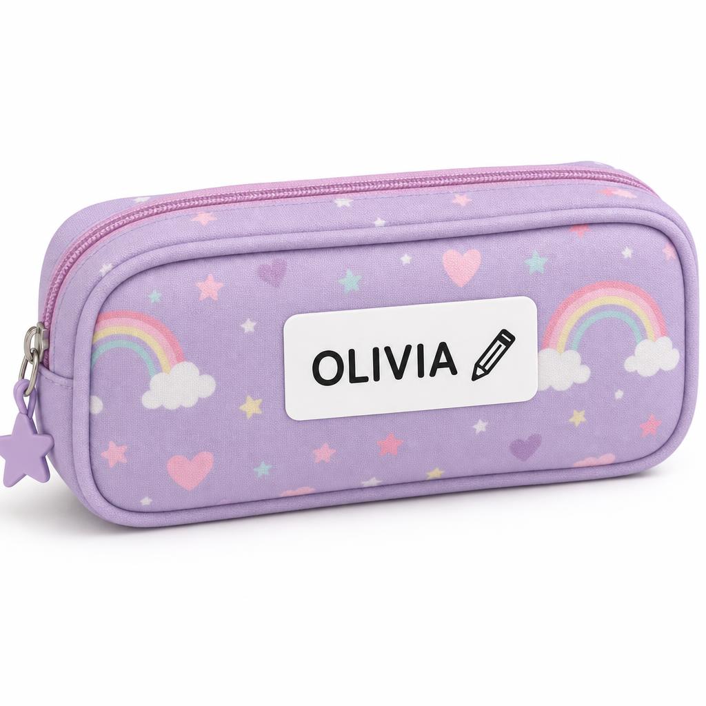 Stick-On Name Labels — Pencil & Pen Bags (8 labels)