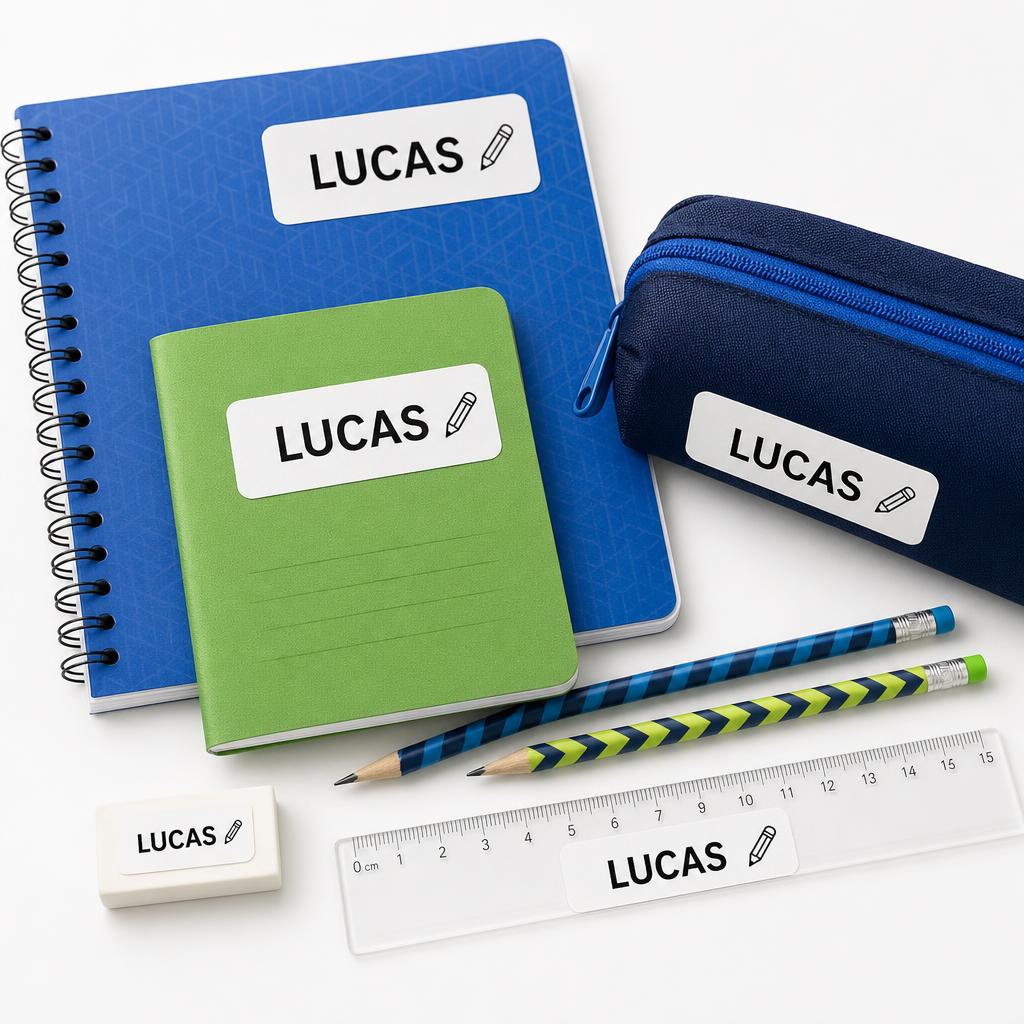 Stick-On Name Labels — Stationery (8 labels)