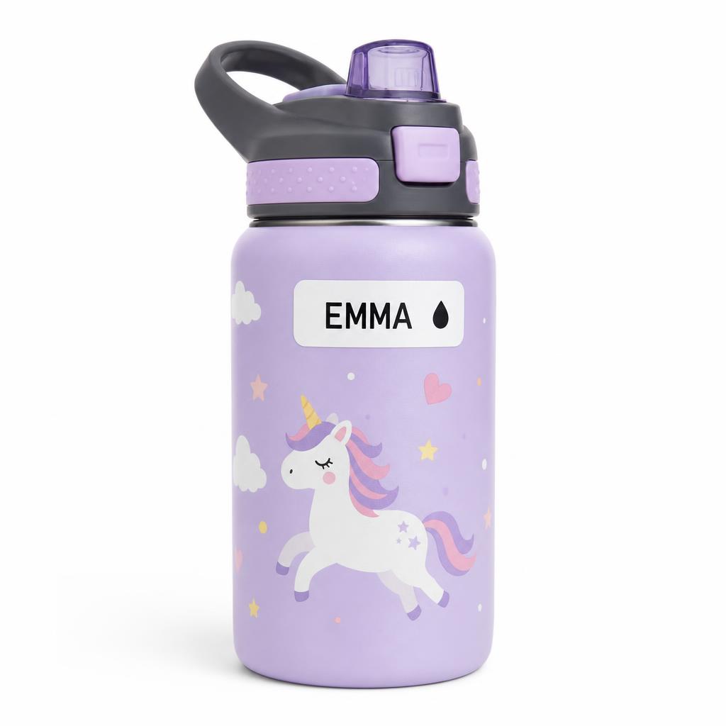 Stick-On Name Labels — Water Bottles (8 labels)